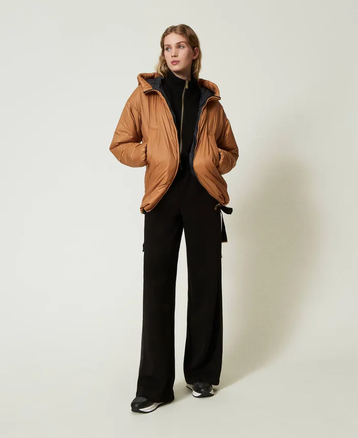 Twinset Sweatshirt With Zip And Palazzo Trousers Black Women Sweatshirts Twinset Sweatshirt With Zip And Palazzo Trousers Black Women Sweatshirts