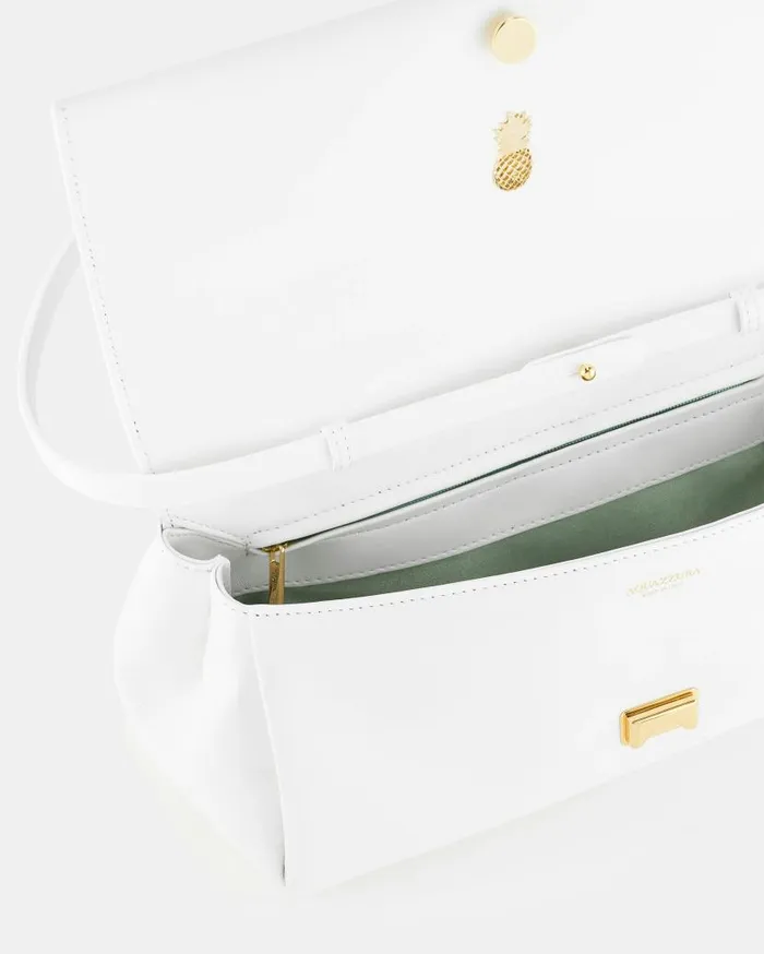 Twist Clutch White Women Aquazzura Shoulder Bags Twist Clutch White Women Aquazzura Shoulder Bags