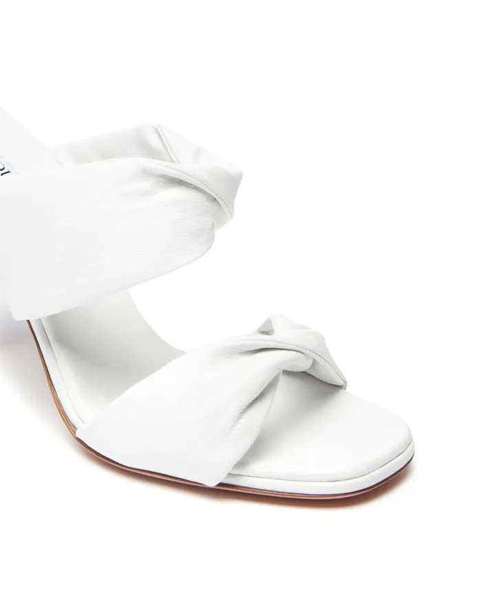 Twist Sandal 95 White Women Aquazzura Sandals Twist Sandal 95 White Women Aquazzura Sandals