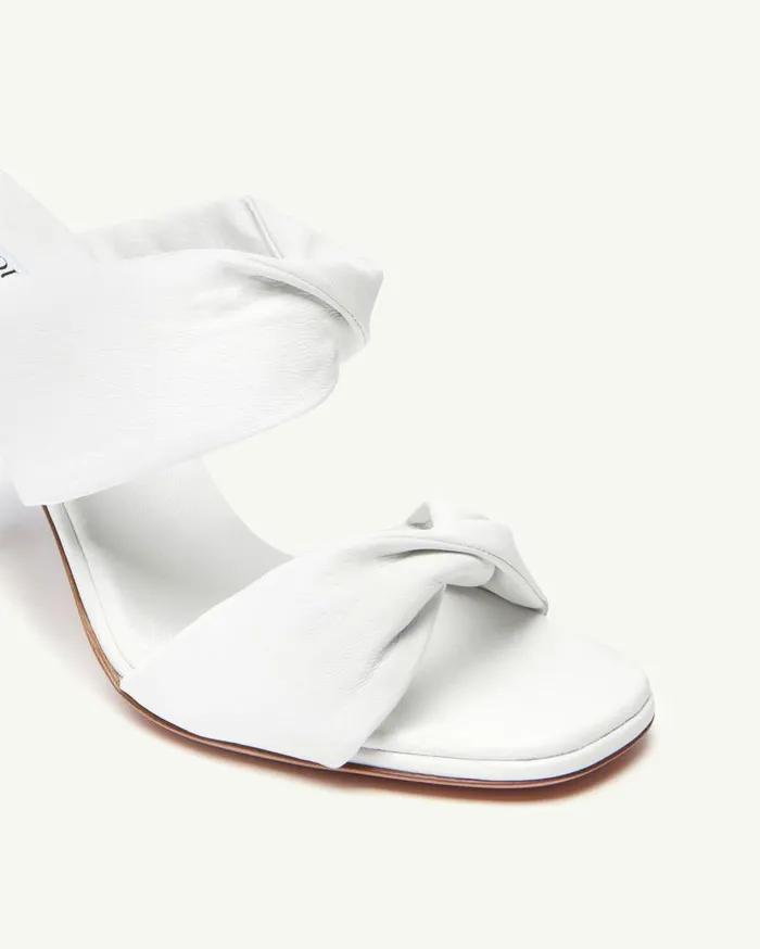Twist Sandal 95 White Women Aquazzura Sandals Twist Sandal 95 White Women Aquazzura Sandals