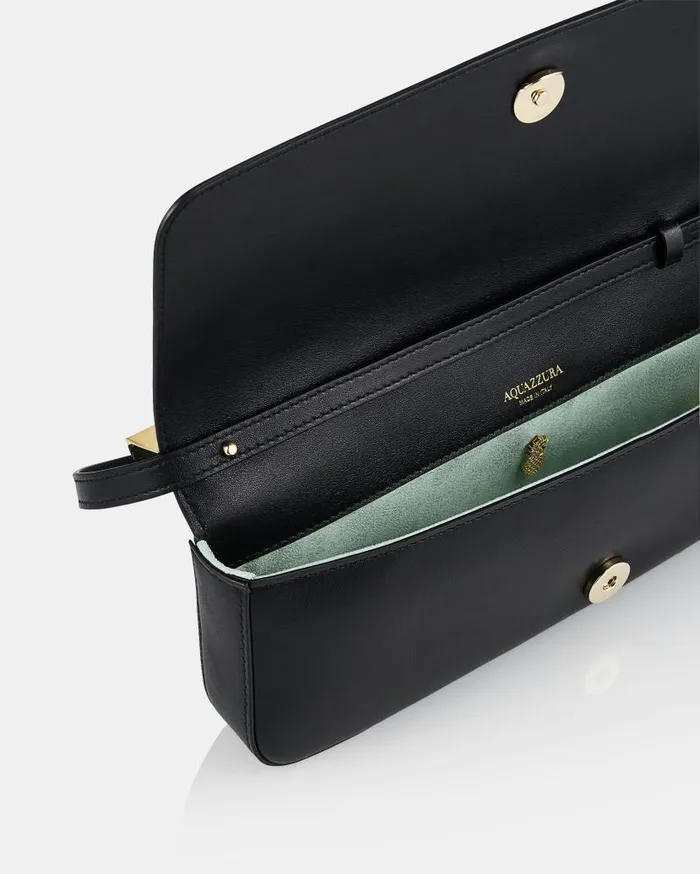 Twist Shoulder EW Black Women Aquazzura Shoulder Bags Twist Shoulder EW Black Women Aquazzura Shoulder Bags