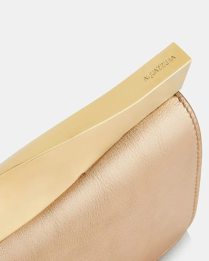 Twist Shoulder EW Gold Women Aquazzura Shoulder Bags Twist Shoulder EW Gold Women Aquazzura Shoulder Bags