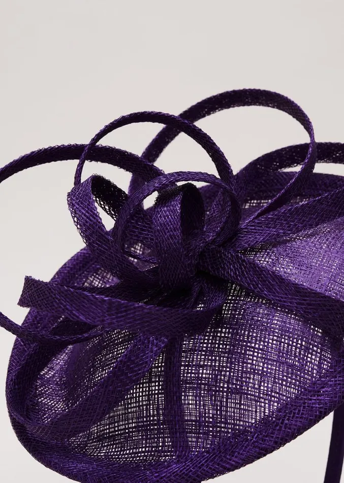 Twist Top Mini Disc Fascinator Purple Women Phase Eight Fascinators and Hats Twist Top Mini Disc Fascinator Purple Women Phase Eight Fascinators and Hats