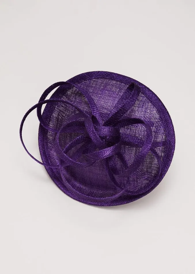 Twist Top Mini Disc Fascinator Purple Women Phase Eight Fascinators and Hats Twist Top Mini Disc Fascinator Purple Women Phase Eight Fascinators and Hats