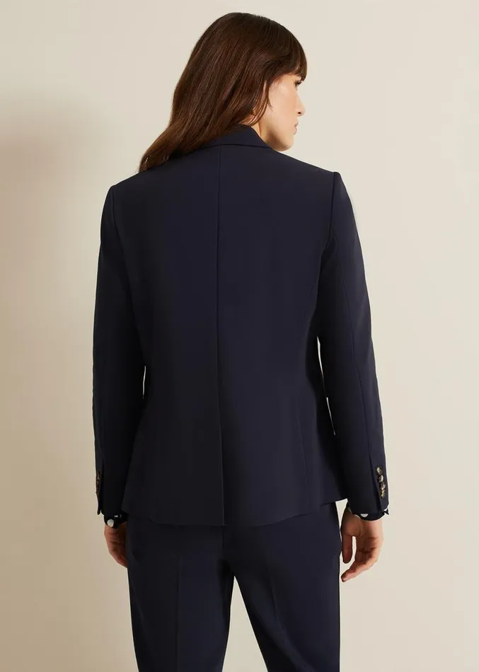Ulrica Fitted Suit Jacket Navy Women Phase Eight Jackets