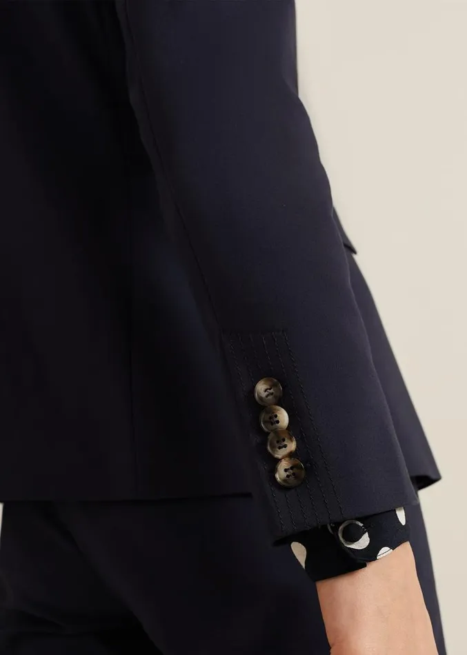 Ulrica Fitted Suit Jacket Navy Women Phase Eight Jackets