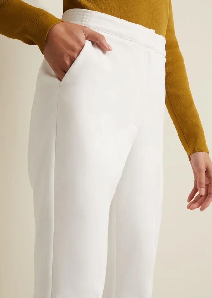 Ulrica Tapered Suit Trousers White Women Phase Eight Trousers
