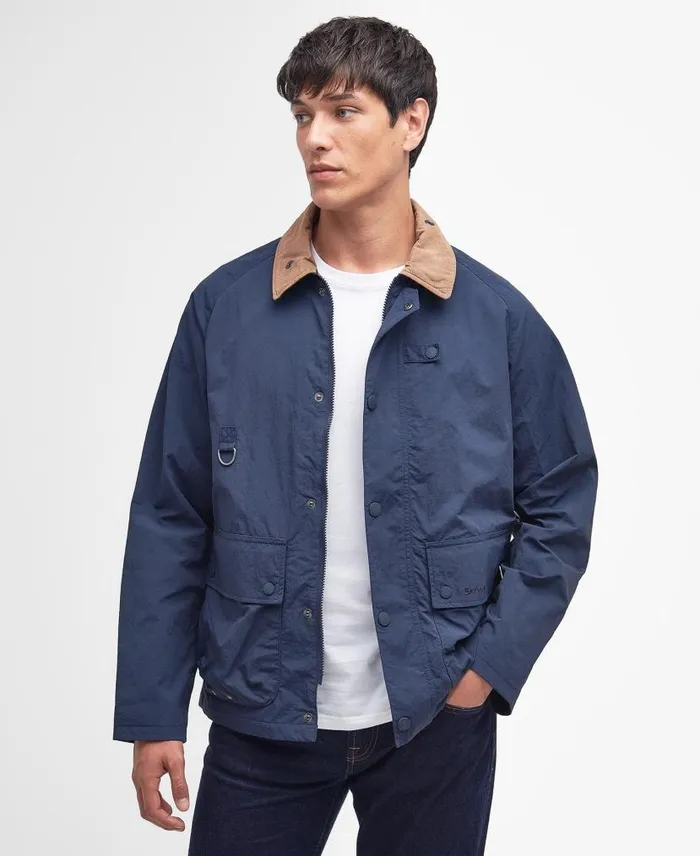 Utility Summer Spey Showerproof Jacket Classic Navy Men Barbour Showerproof Jackets
