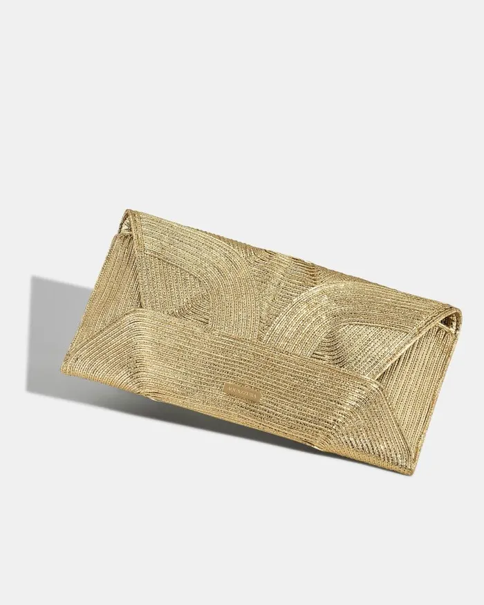 Vacanza Clutch Gold Women Aquazzura Clutch Bags Vacanza Clutch Gold Women Aquazzura Clutch Bags