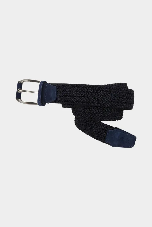 Van Laack Accessories Men Braided Belt DarkBlue
