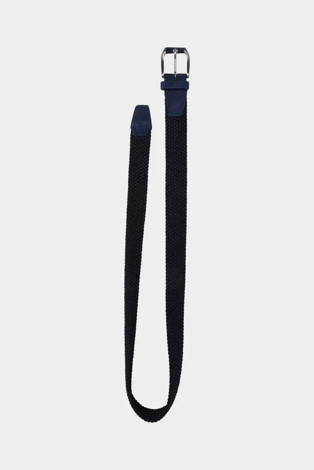 Van Laack Accessories Men Braided Belt DarkBlue Van Laack Accessories Men Braided Belt DarkBlue