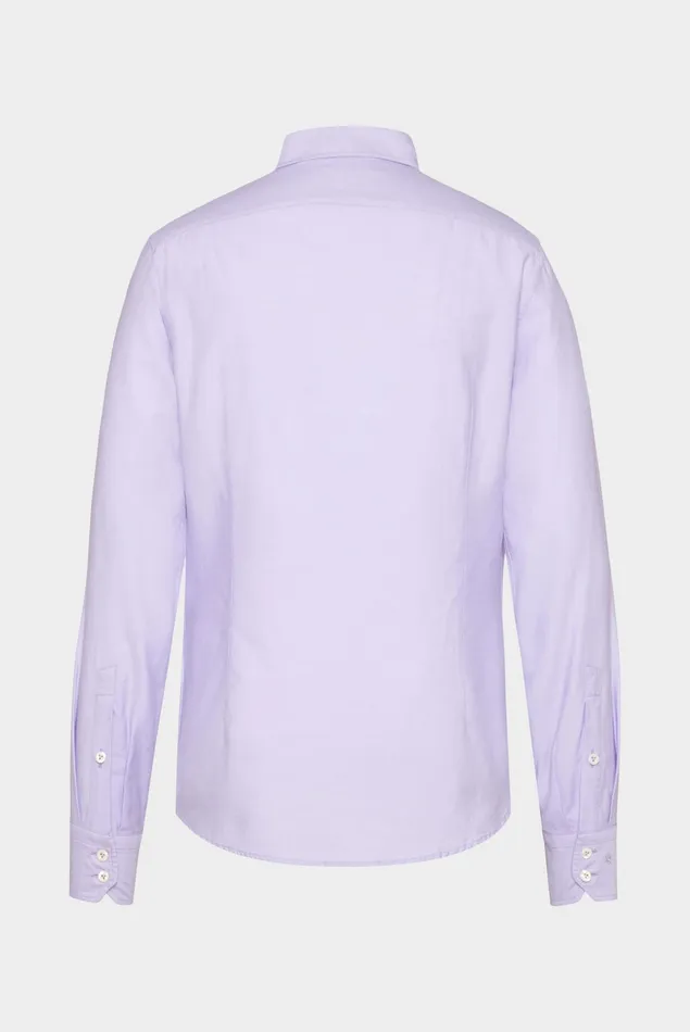 Van Laack Business Shirts Men Dark Twill Shirt With A Small Kent Collar Lila Van Laack Business Shirts Men Dark Twill Shirt With A Small Kent Collar Lila
