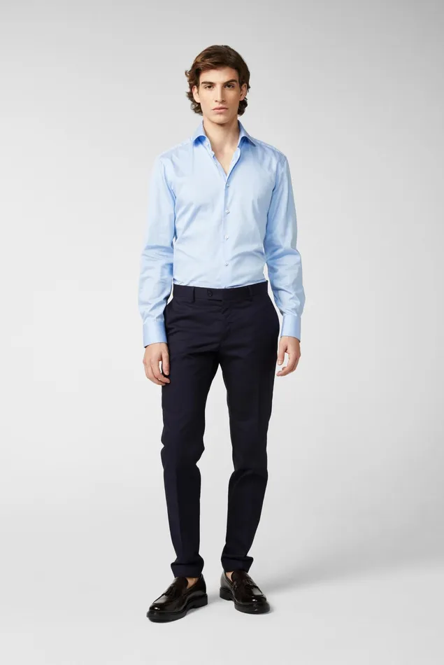 Van Laack Business Shirts Men Luxury Meisterwerk Structured Cotton Shirt Van Laack Business Shirts Men Luxury Meisterwerk Structured Cotton Shirt