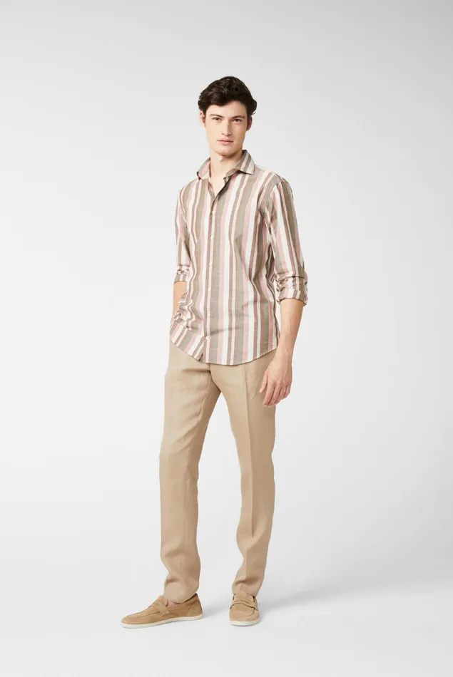 Van Laack Casual Shirts Men Multicoloured Striped Shirt Van Laack Casual Shirts Men Multicoloured Striped Shirt