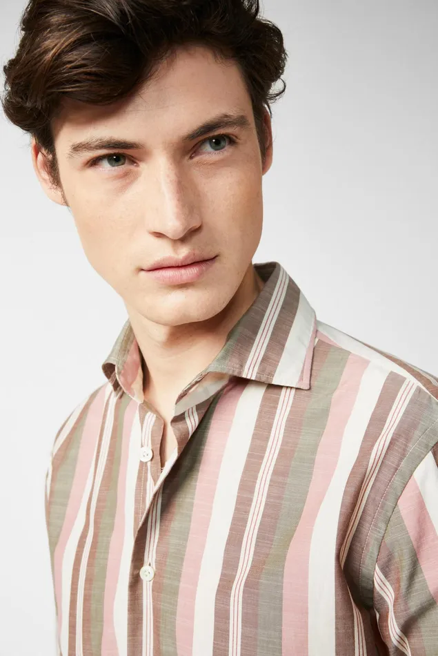 Van Laack Casual Shirts Men Multicoloured Striped Shirt Van Laack Casual Shirts Men Multicoloured Striped Shirt
