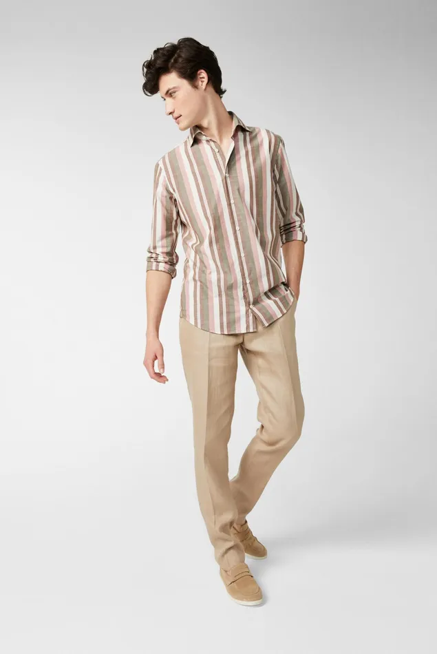 Van Laack Casual Shirts Men Multicoloured Striped Shirt Van Laack Casual Shirts Men Multicoloured Striped Shirt