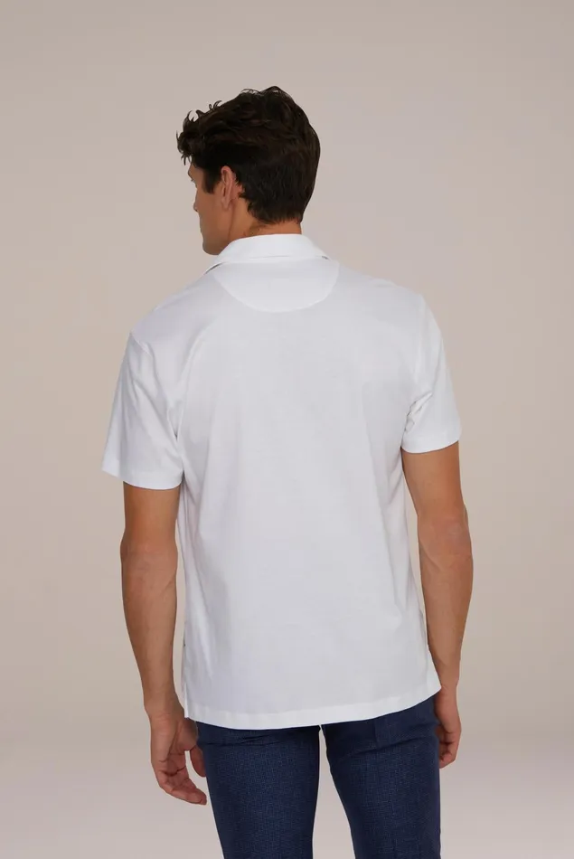 Van Laack Poloshirts Men Polo Shirt Made Of Swiss Cotton Slim Fit White Van Laack Poloshirts Men Polo Shirt Made Of Swiss Cotton Slim Fit White