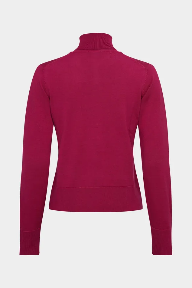 Van Laack Sweaters and Cardigans Women Turtleneck Sweater Made Of Merino Wool Red Van Laack Sweaters and Cardigans Women Turtleneck Sweater Made Of Merino Wool Red