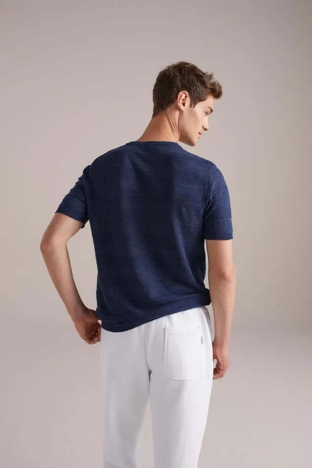 Van Laack TShirts Men Knitted TShirt Linen Cotton Blend Van Laack TShirts Men Knitted TShirt Linen Cotton Blend
