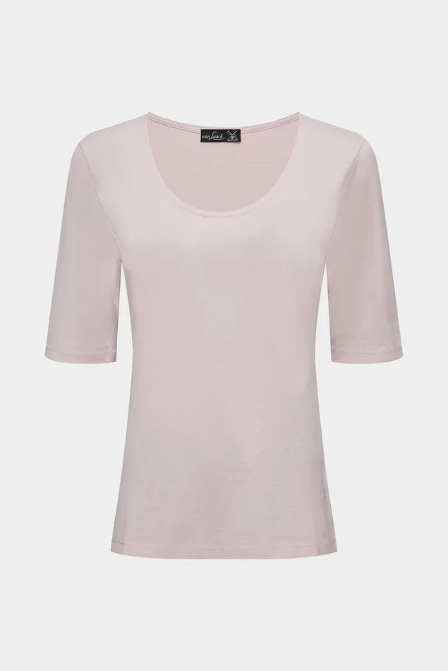 Van Laack Tops and TShirts Women Urban Jersey Wide Neck TShirt Rose Van Laack Tops and TShirts Women Urban Jersey Wide Neck TShirt Rose