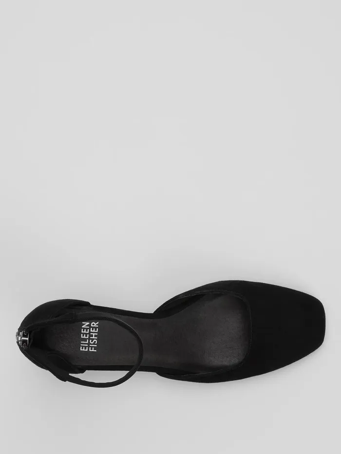Veery Suede Pump Black Women Eileen Fisher Shoes