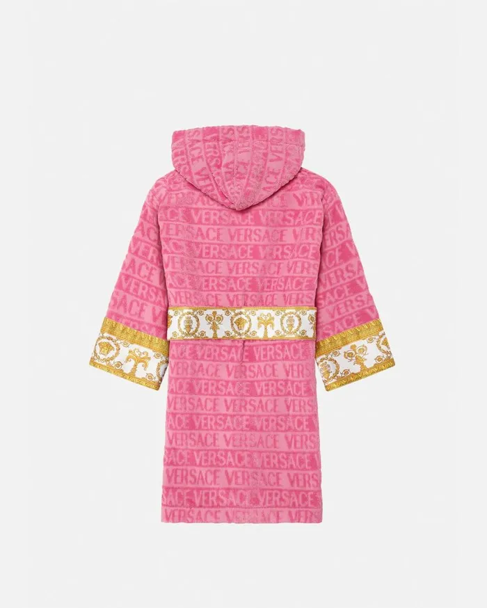 Versace Accessories I Baroque Kids Bathrobe Pink 8211 Children Versace Accessories I Baroque Kids Bathrobe Pink 8211 Children