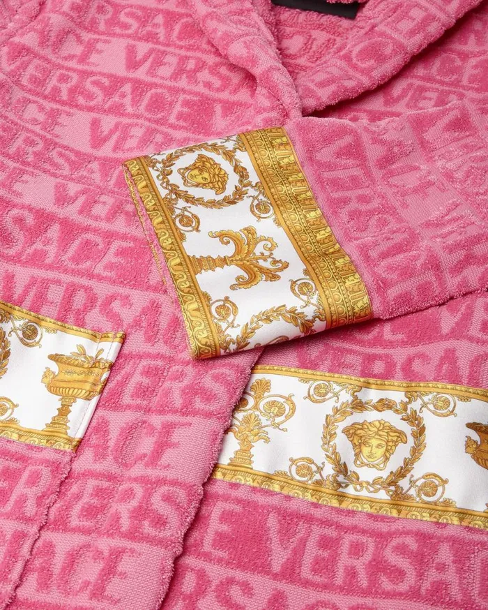Versace Accessories I Baroque Kids Bathrobe Pink 8211 Children Versace Accessories I Baroque Kids Bathrobe Pink 8211 Children