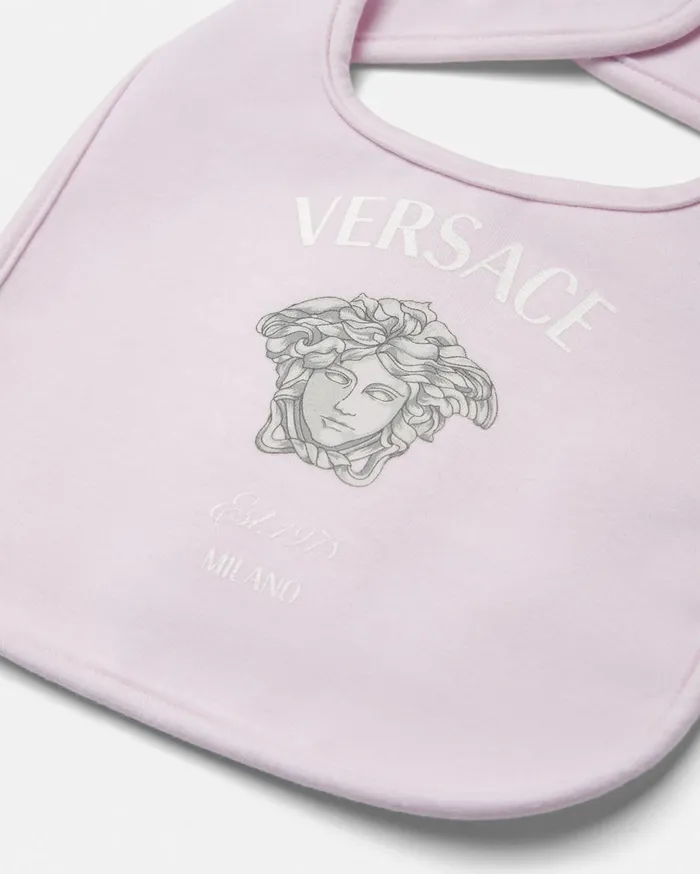 Versace Accessories Medusa Milano Baby Bib Light Pink 8211 Children Versace Accessories Medusa Milano Baby Bib Light Pink 8211 Children