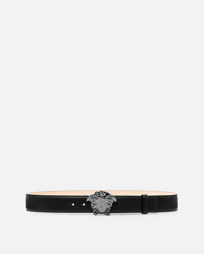 Versace Belts La Medusa Leather Belt 4 Cm Black 8211 Men