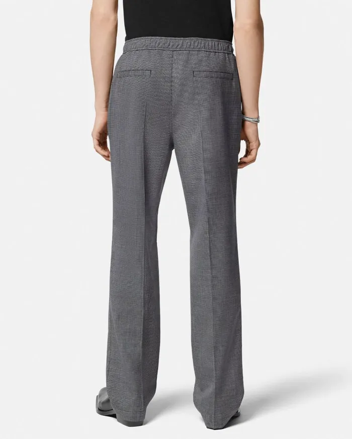 Versace Blazers and Suits Houndstooth Wool Pants Gray 8211 Men Versace Blazers and Suits Houndstooth Wool Pants Gray 8211 Men