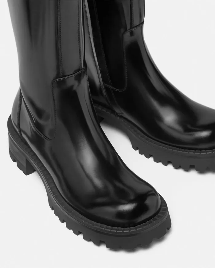 Versace Boots Alia KneeHigh Boots 35 Mm Blackgold 8211 Women Versace Boots Alia KneeHigh Boots 35 Mm Blackgold 8211 Women
