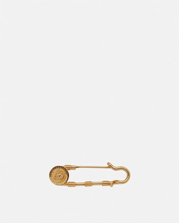 Versace Brooches Safety Pin Brooch Gold 8211 Women