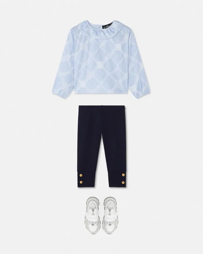 Versace Clothing Baby Leggings Blue 8211 Children Versace Clothing Baby Leggings Blue 8211 Children