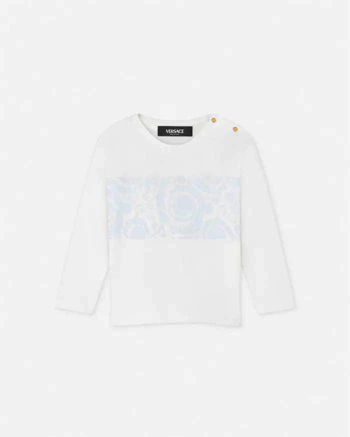 Versace Clothing Barocco Baby TShirt White 8211 Children