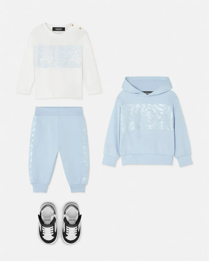 Versace Clothing Barocco Baby TShirt White 8211 Children Versace Clothing Barocco Baby TShirt White 8211 Children