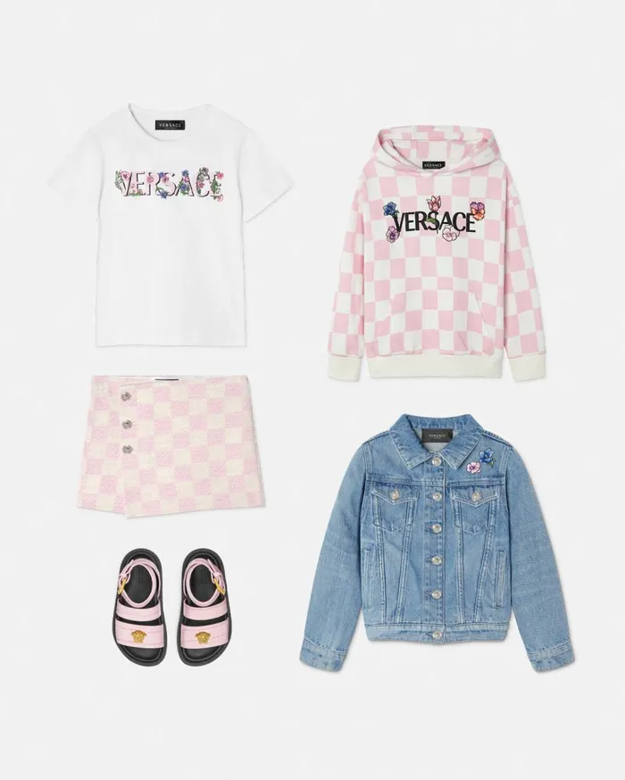 Versace Clothing Blossom Kids Hoodie Pink 8211 Children Versace Clothing Blossom Kids Hoodie Pink 8211 Children