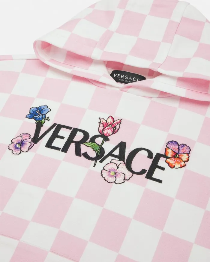 Versace Clothing Blossom Kids Hoodie Pink 8211 Children Versace Clothing Blossom Kids Hoodie Pink 8211 Children