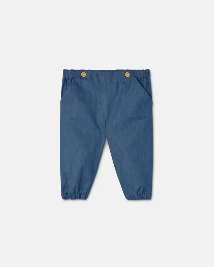 Versace Clothing Chambray Denim Baby Pants Blue 8211 Children