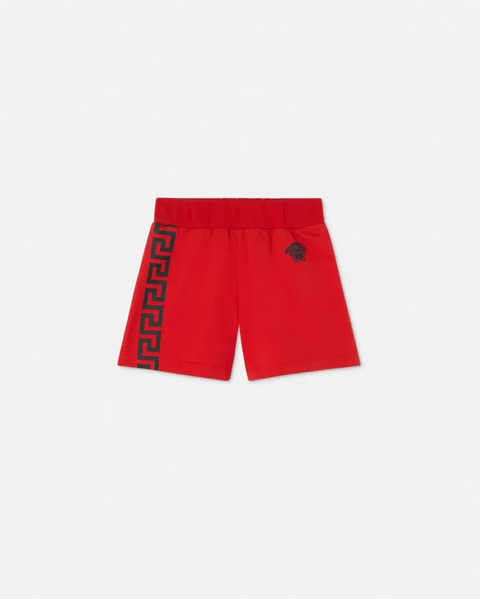 Versace Clothing Greca Baby Sweat Shorts Red 8211 Children