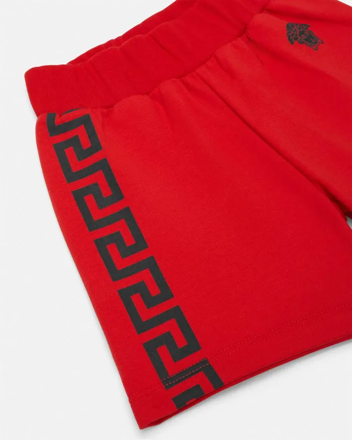 Versace Clothing Greca Baby Sweat Shorts Red 8211 Children Versace Clothing Greca Baby Sweat Shorts Red 8211 Children