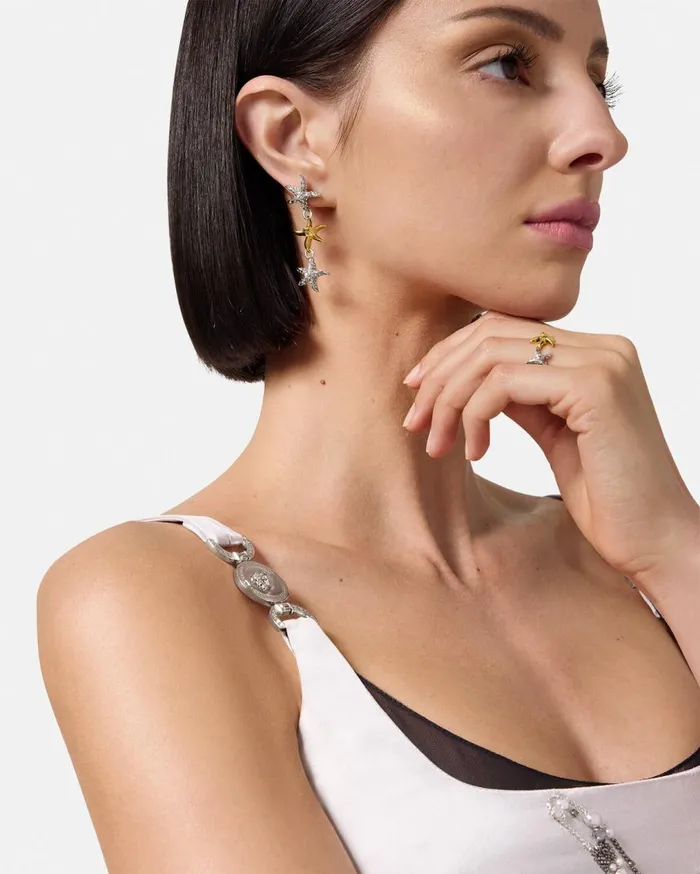 Versace Earrings Barocco Sea Drop Earrings Gold 8211 Women Versace Earrings Barocco Sea Drop Earrings Gold 8211 Women