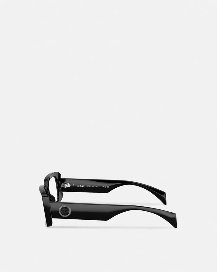 Versace Eyeglass Frames Medusa Medallion Glasses Black 8211 Women Versace Eyeglass Frames Medusa Medallion Glasses Black 8211 Women