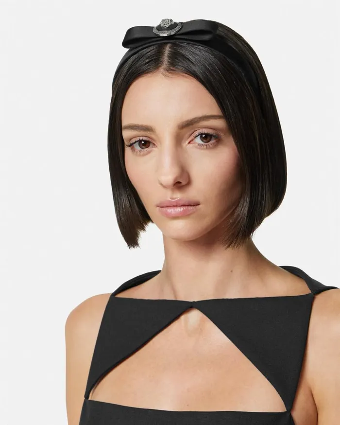Versace Hair Accessories Gianni Ribbon Headband Black 8211 Women Versace Hair Accessories Gianni Ribbon Headband Black 8211 Women