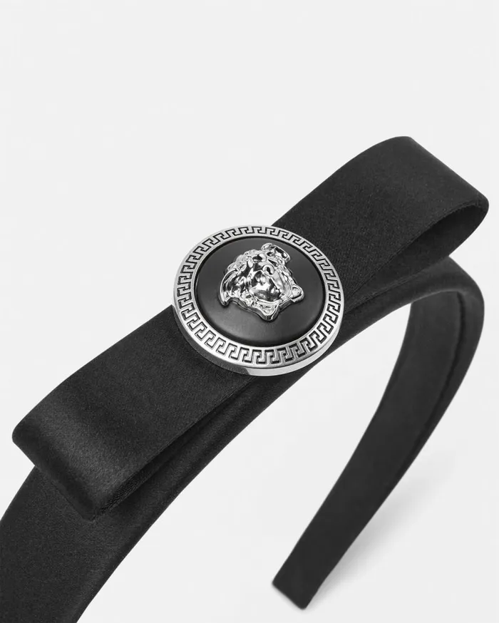 Versace Hair Accessories Gianni Ribbon Headband Black 8211 Women Versace Hair Accessories Gianni Ribbon Headband Black 8211 Women
