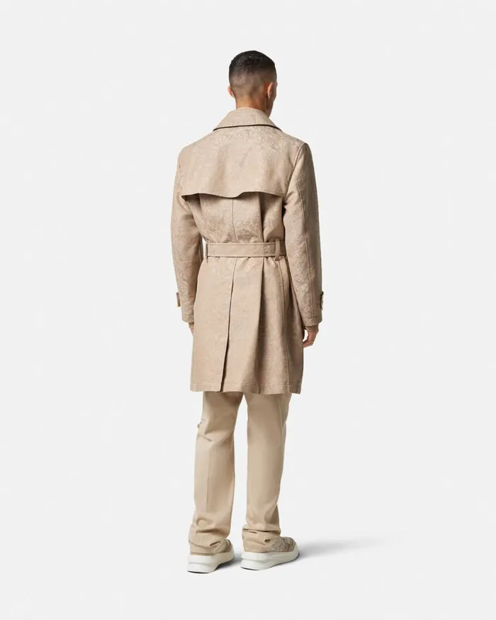 Versace Jackets and Coats Barocco Jacquard Trench Coat Beige 8211 Men Versace Jackets and Coats Barocco Jacquard Trench Coat Beige 8211 Men