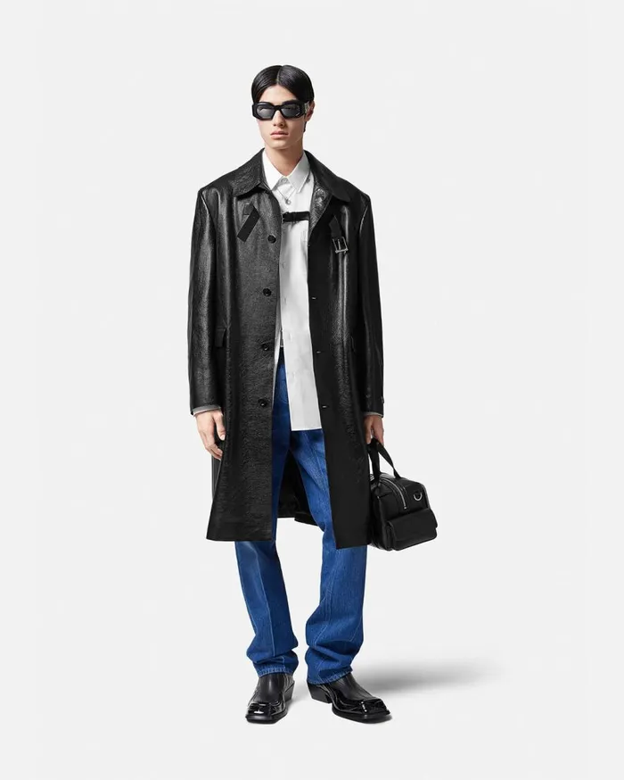 Versace Jackets and Coats Long Leather Coat Black 8211 Men Versace Jackets and Coats Long Leather Coat Black 8211 Men