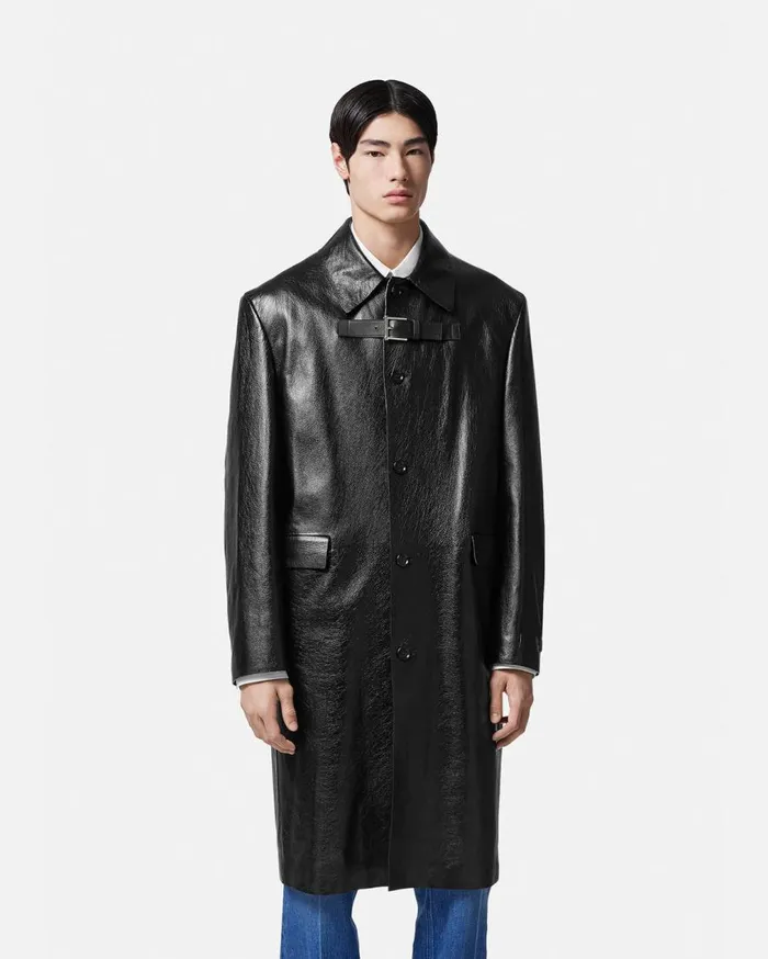 Versace Jackets and Coats Long Leather Coat Black 8211 Men Versace Jackets and Coats Long Leather Coat Black 8211 Men
