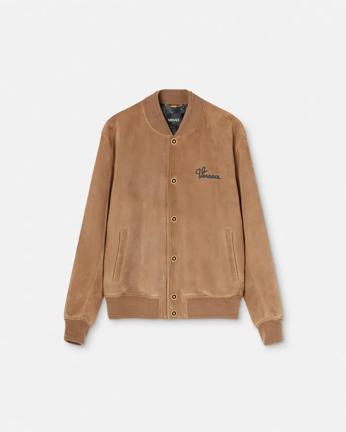 Versace Jackets and Coats Versace Nautical Logo Bomber Jacket Brown 8211 Men