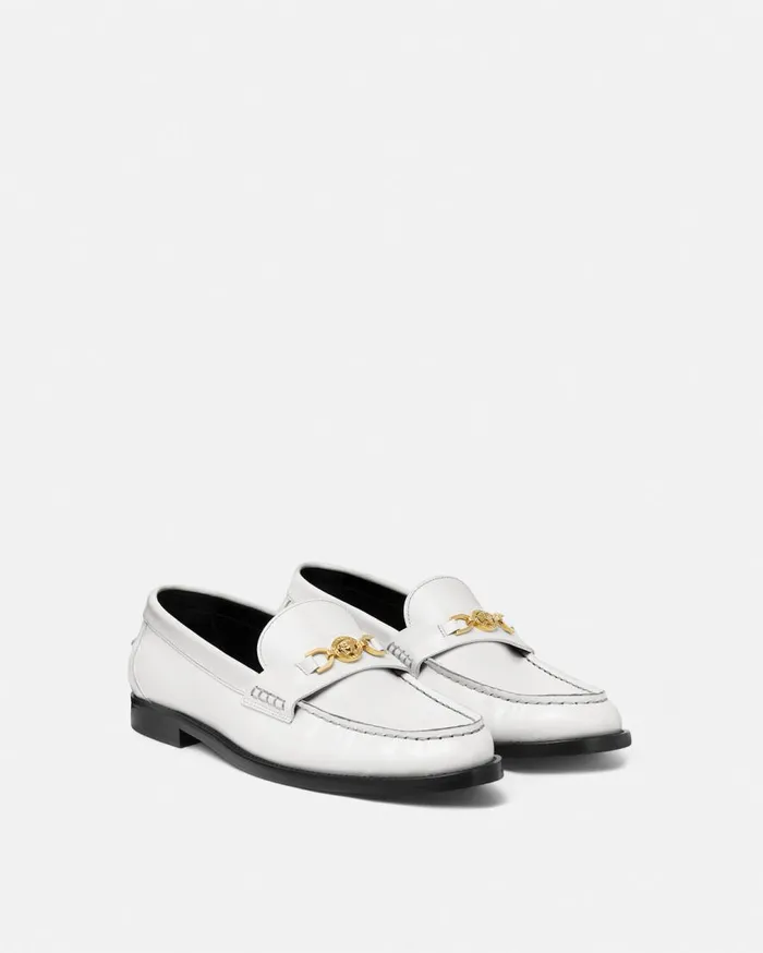 Versace Loafers and Flats Medusa 03995 Loafers White 8211 Women Versace Loafers and Flats Medusa 03995 Loafers White 8211 Women