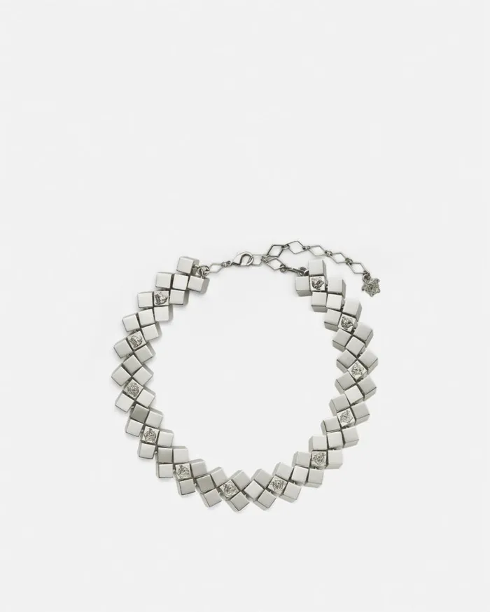 Versace Necklaces Medusa Mosaic Necklace Silver 8211 Women